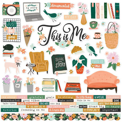 Simple Stories - My Story 12x12 Cardstock Sticker Sheet