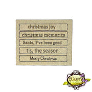 2Crafty - Mini Word Stick Christmas Set 1