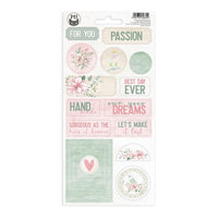 P13 Let Your Creativity Bloom Chipboard Stickers 4"X8" #2
