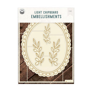P13 Let Your Creativity Bloom Chipboard Embellishments 6"X8" #5