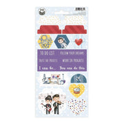 P13 - You Can Be Anything - Chipboard Stickers 4x8 - #3