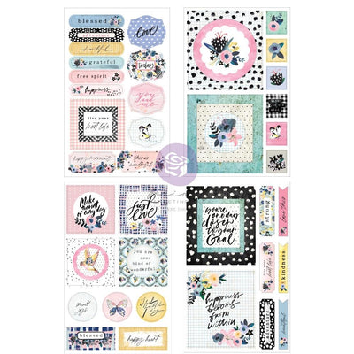 Prima - Spring Abstract Cut-Out & Sticker Sheets 5