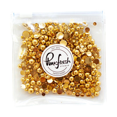 PinkFresh Jewel Essentials - Metallic Pearls Gold