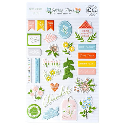 Pinkfresh - Spring Vibes Puffy Stickers