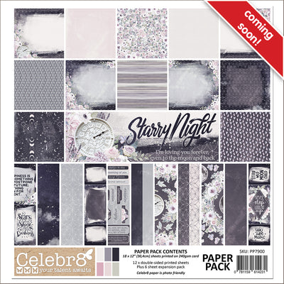 Celebr8 - Starry Night - Paper Pack 12x12