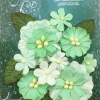 Green Tara - Pastel Flower & Leaf Pack - Green