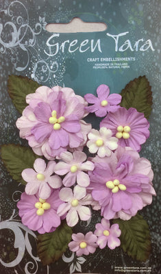 Green Tara - Pastel Flower & Leaf Pack - Lavender