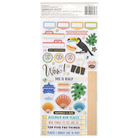 Vicki Boutin - Where to Next Thickers - Phrase - Happy Life - Chipboard 88/Pkg