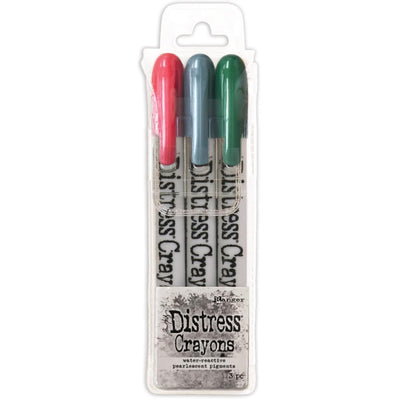 Tim Holtz Distress Crayon Set 3pcs - Holiday Pearl Crayon Set 1