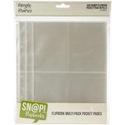 Simple Stories Sn@p! Pocket Pages For 6"X8" Flipbooks 10/Pkg - Multi Pack