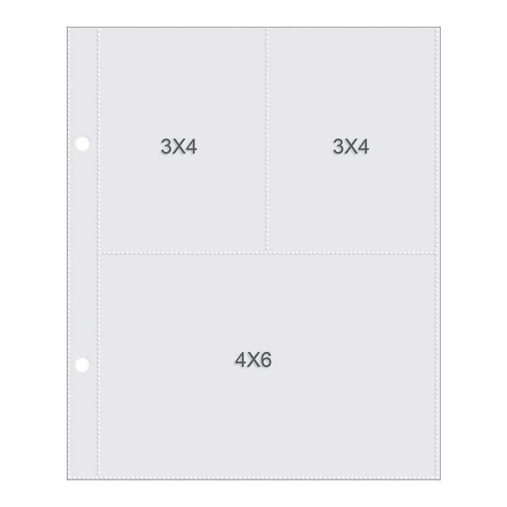 Simple Stories - Sn@p! Pocket Pages for 6x8 Binders - 3x4/4x6