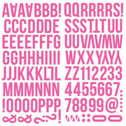 Simple Stories Color Vibe Foam Alpha Stickers 6"X12" 129/Pkg - Pink