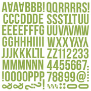 Simple Stories Color Vibe Foam Alpha Stickers 6"X12" 129/Pkg - Green