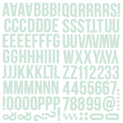 Simple Stories Color Vibe Foam Alpha Stickers 6"X12" 129/Pkg - Robin's Egg