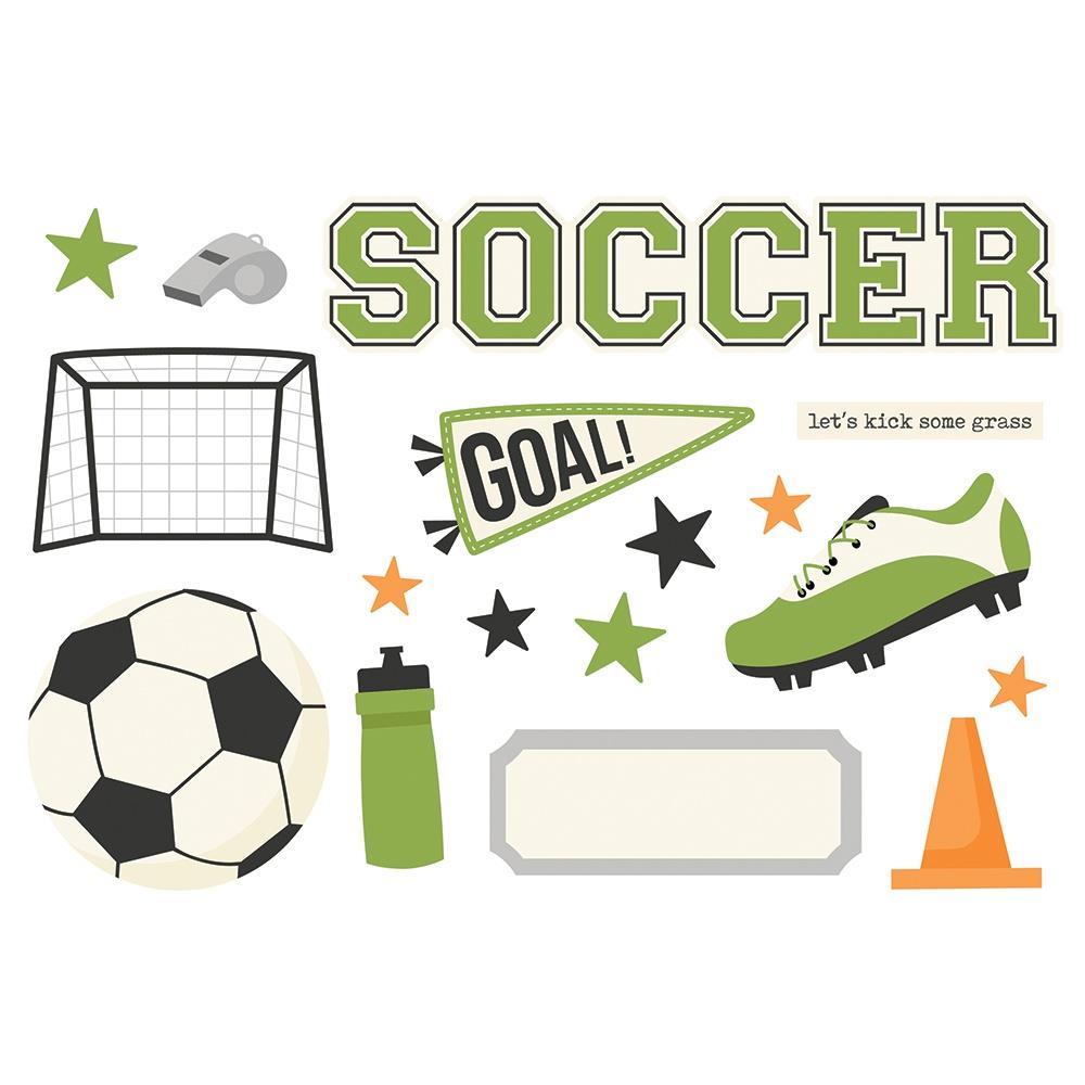 Simple Stories -  Simple Page Pieces - Soccer