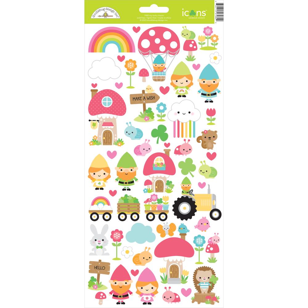 Doodlebug - Over the Rainbow 6x13 Icon Cardstock Stickers