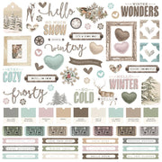 Simple Stories - Simple Vintage Winter Woods - Cardstock Stickers