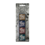 Tim Holtz Distress Mini Ink Pads 4/Pkg #12