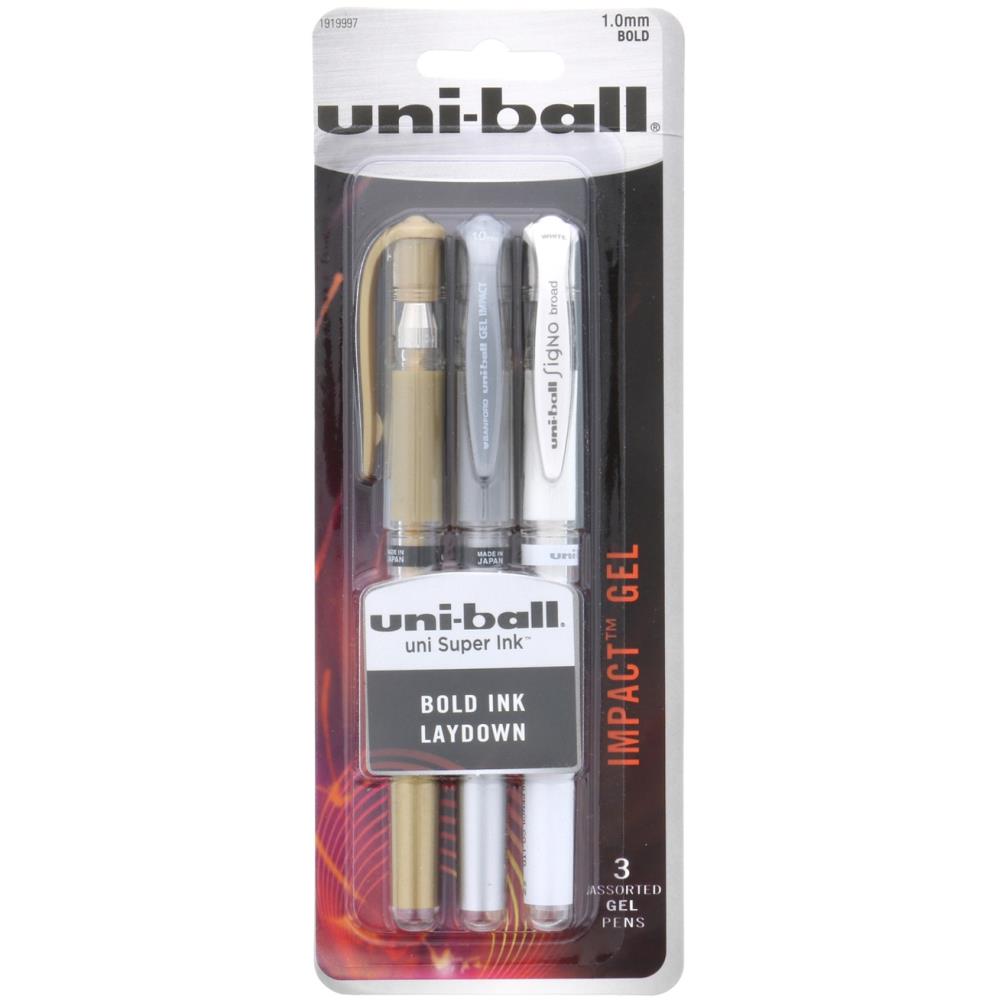 Uni-Ball Gel Impact Pen 3/Pkg
