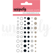 Uniquely Creative - Enamel Dots - Monochromatic