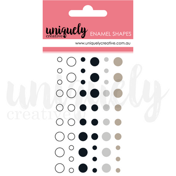Uniquely Creative - Enamel Dots - Monochromatic