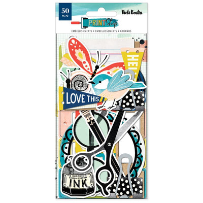 Vicki Boutin - Print Shop Ephemera Cardstock Die-Cuts - Journaling