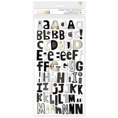 Vicki Boutin - Print Shop Thickers Stickers - Chipboard Alpha with Gold Foil