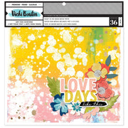 Vicki Boutin - Print Shop Mixed Media Backgrounds Paper 12"X12" 36/Pkg