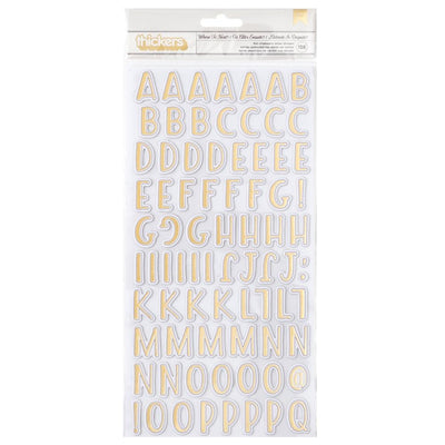 Vicki Boutin - Where to Next Thickers - Alpha with Gold Foil Accents 158/Pkg