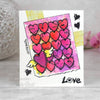 Creative Expressions Woodware  - Clear Stamp Set - Heart Background