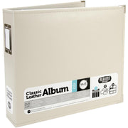 WRMK 12x12 Classic Leather Album - Greige (Grey)