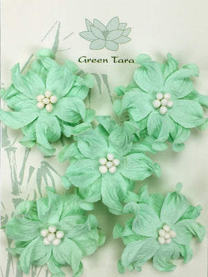 Green Tara - Apple Blossoms - Aqua