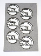 Card - Word Circle Set - Happy Birthday