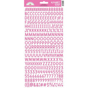 Doodlebug - Alphabet Soup Puffy Alpha Stickers - Bubblegum