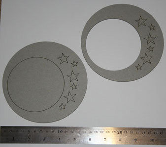 Frame Circle with Stars
