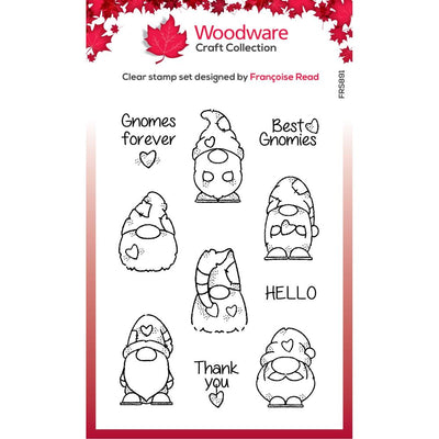 Creative Expressions Woodware  - Clear Stamp Set - Mini Gnome