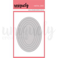 Uniquely Creative - Scalloped Nesting Oval Die