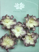 Green Tara - Apple Blossoms - White/Aubergine