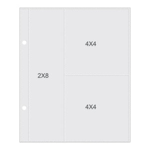 Simple Stories - Sn@p! Pocket Pages for 6x8 Binders - 4x4/2x8