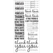 Kaisercraft - Clear Stickers - Friends - Black