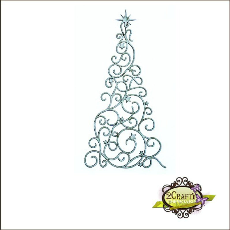 Swirly Star Christmas Tree