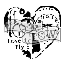 The Crafter's Workshop - Mini Love to Fly 6x6 Template