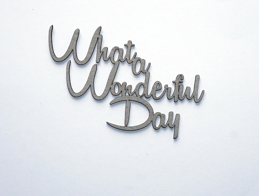 What A Wonderful Day Title